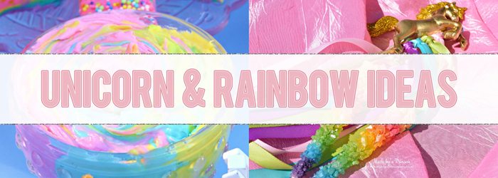 Unicorn and Rainbow Ideas Found on Made by a Princess