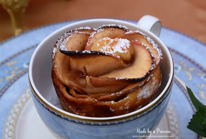 BEAUTY AND THE BEAST Themed Tea Party for Two delicious apple rose