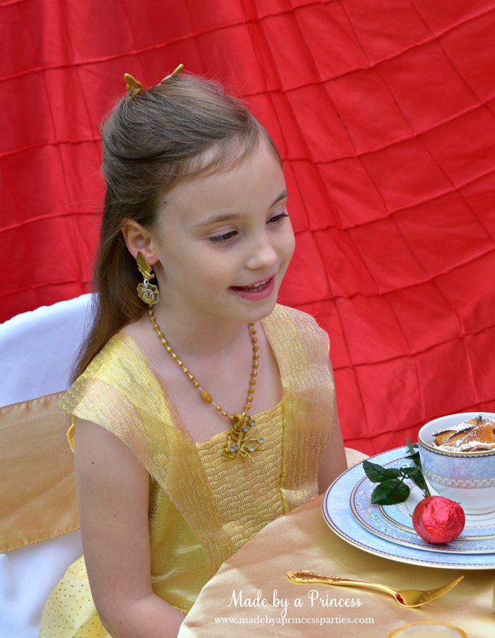 BEAUTY AND THE BEAST Themed Tea Party for Two...invite your guests to dress as Belle or their favorite princess