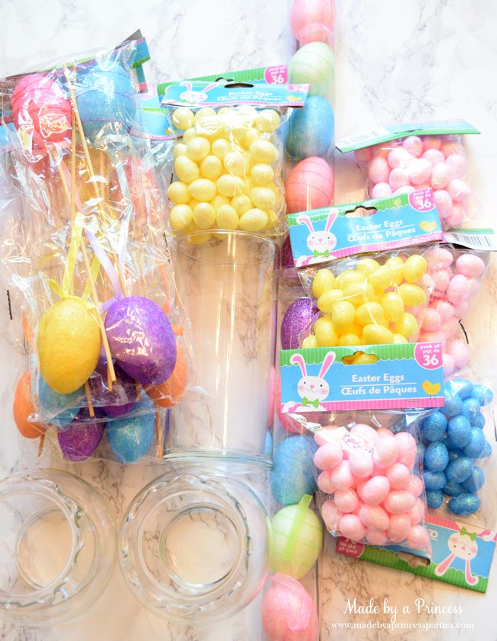 Creative Dollar Store Easter Centerpiece Tutorial snip the end of the egg picks