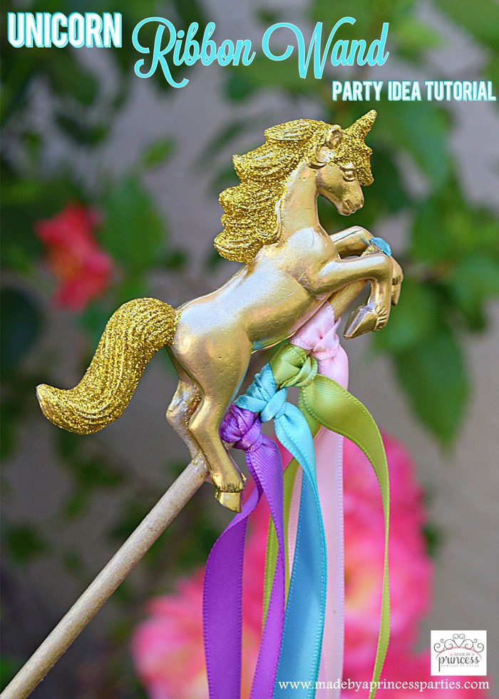 Unicorn Ribbon Wand Party Idea Tutorial