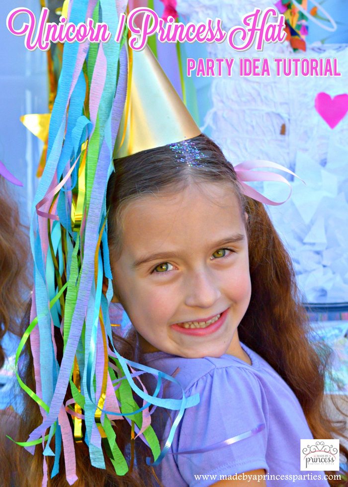 unicorn princess party hat idea tutorial