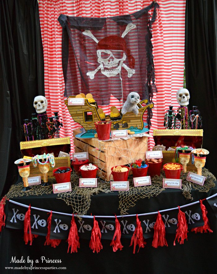 Pirate Bottle Invitations Party Idea details on Birthday in a Box