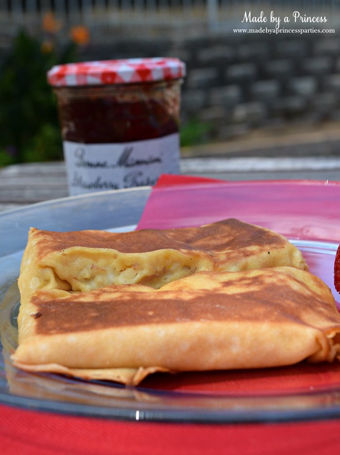 Savory Strawberry Preserves Toasted Coconut Almond Chicken Blintz Recipe eat alone or with preserves