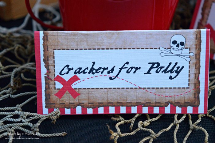 pirate party food free printables crackers for polly label