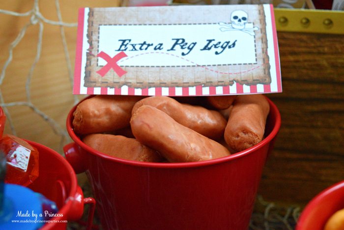 pirate party food free printables extra peg leg sausages
