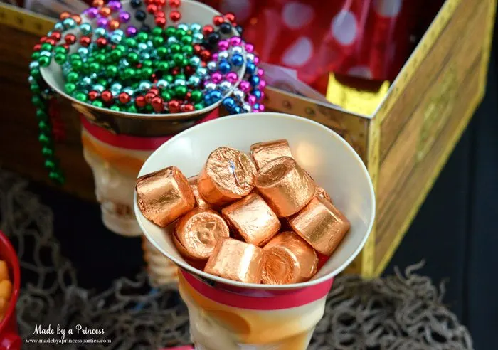 pirate party food free printables gold doubloons rolos