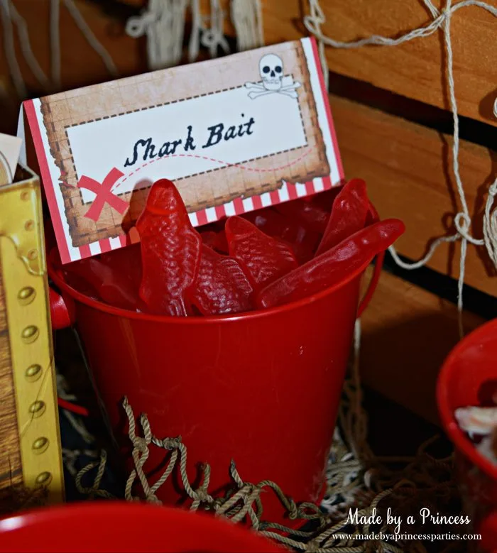 pirate party food free printables shark bait