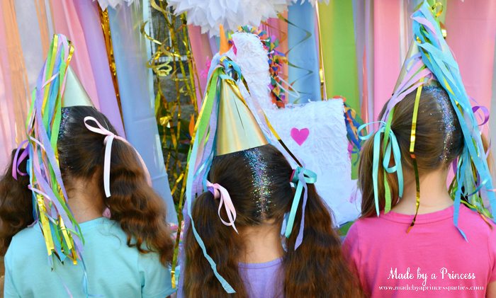 Create Sparkly Glitter Roots Hair Tutorial great activity for a unicorn party
