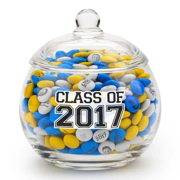 Easy Graduation Party Ideas m and ms grad bowl