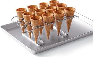 First Birthday Ice Cream Party Ideas cone rack