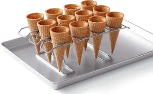 First Birthday Ice Cream Party Ideas cone rack