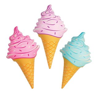 First Birthday Ice Cream Party Ideas inflatable ice cream cones