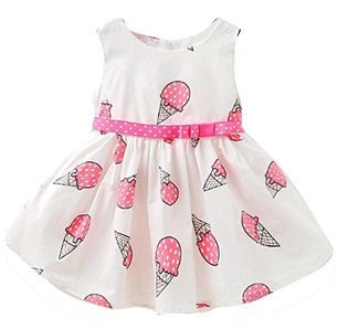 First Birthday Ice Cream Party Ideas pink ice cream dress