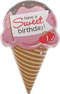 First Birthday Ice Cream Party Ideas sweet birthday balloon 2