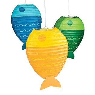 Fishing Baby Shower Ideas fish lanterns