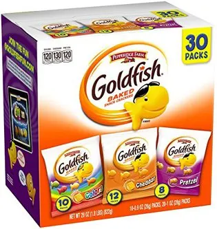 Fishing Baby Shower Ideas goldfish snacks