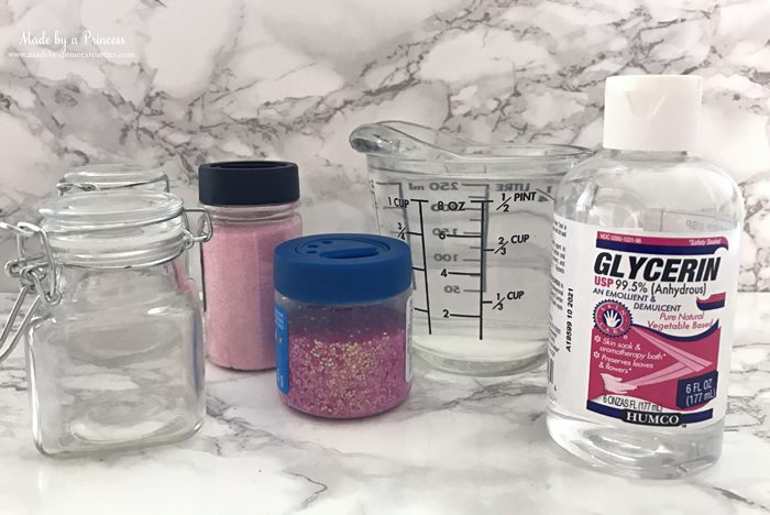 Glitter Fairy Jar Party Idea Tutorial supplies