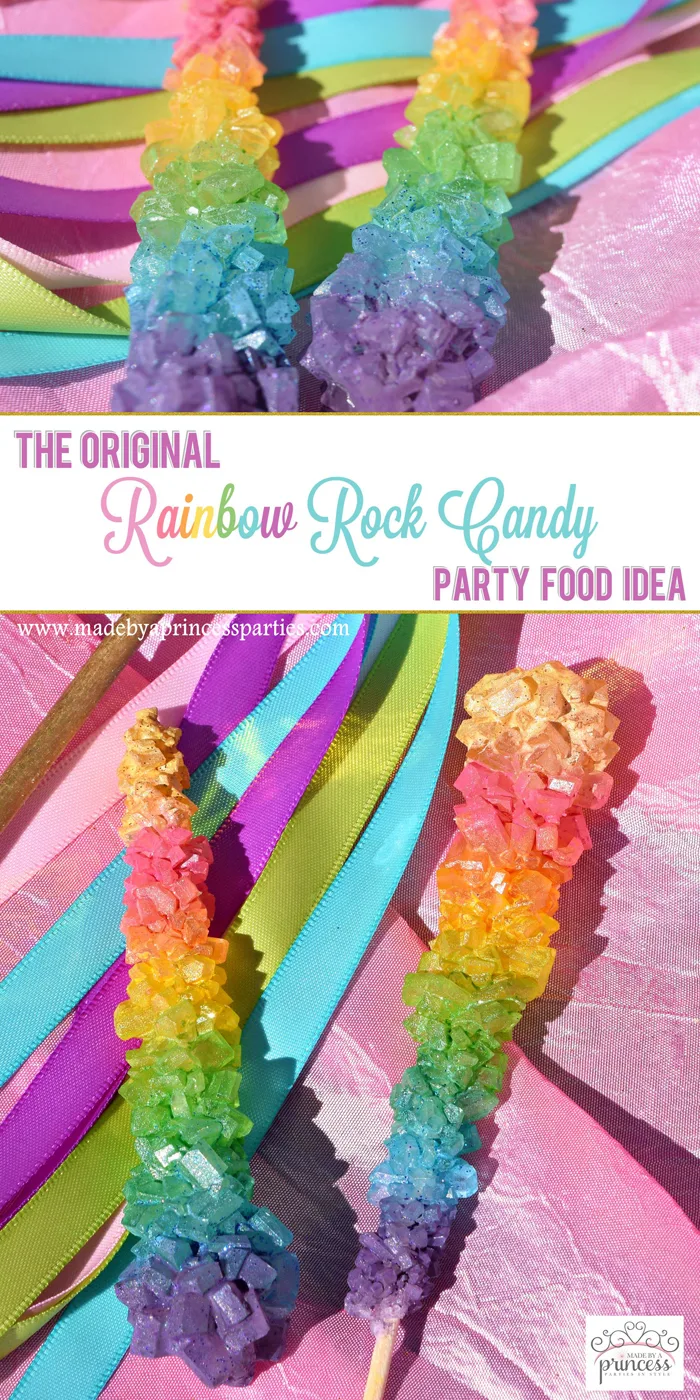 original rainbow rock candy party food tutoria pin it