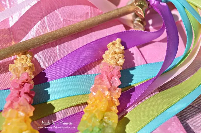 original rainbow rock candy party food tutorial gold tipped unicorn horn perfect for a unicorn party