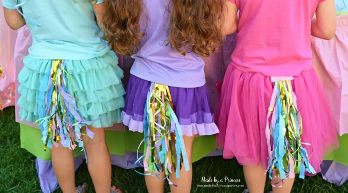 unicorn tail party idea tutorial trio of tails