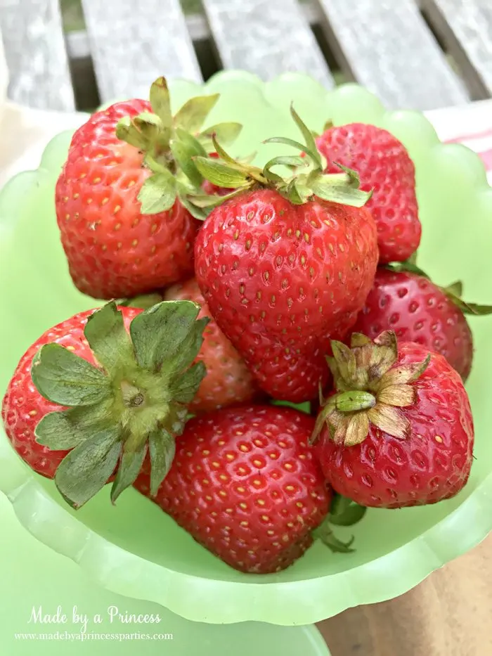 strawberry almond cobbler fresh local strawberries | Made by a Princess