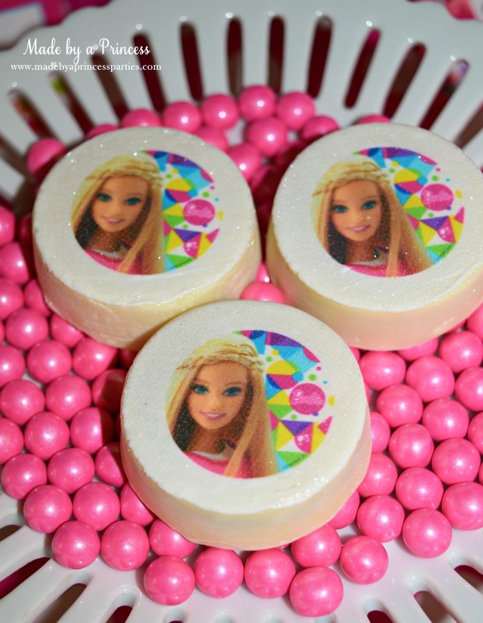 Fashionista Barbie Party Ideas Barbie Cookie Transfer on OREO - Made by a Princess #barbie #barbieparty