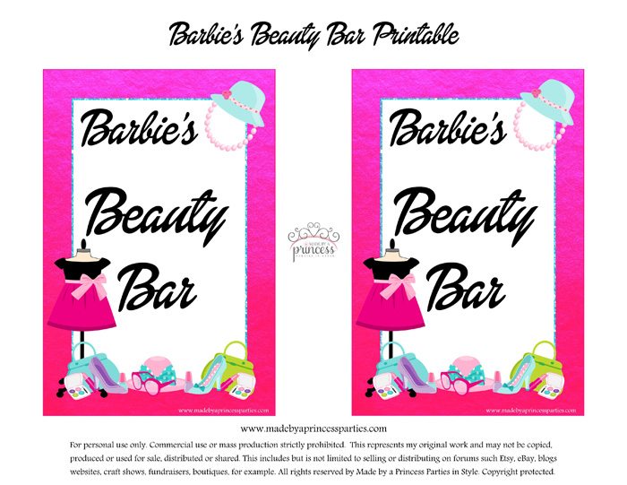 princess party printables free