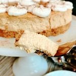 Gingerbread Cheesecake Dessert Recipe smooth and silky slice Made by a Princess #gingerbreadcheesecake