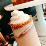 Creamy Gingerbread Cookie Holiday Cocktail Recipe with cinnamon whipped cream Made by a Princess