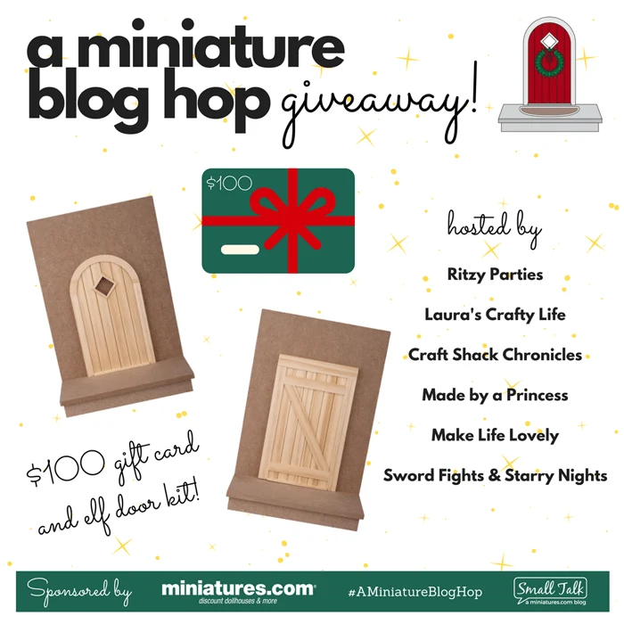 How to Create Your Own Tiny Elf Door Tutorial Blog Hop Giveaway 100 dollars