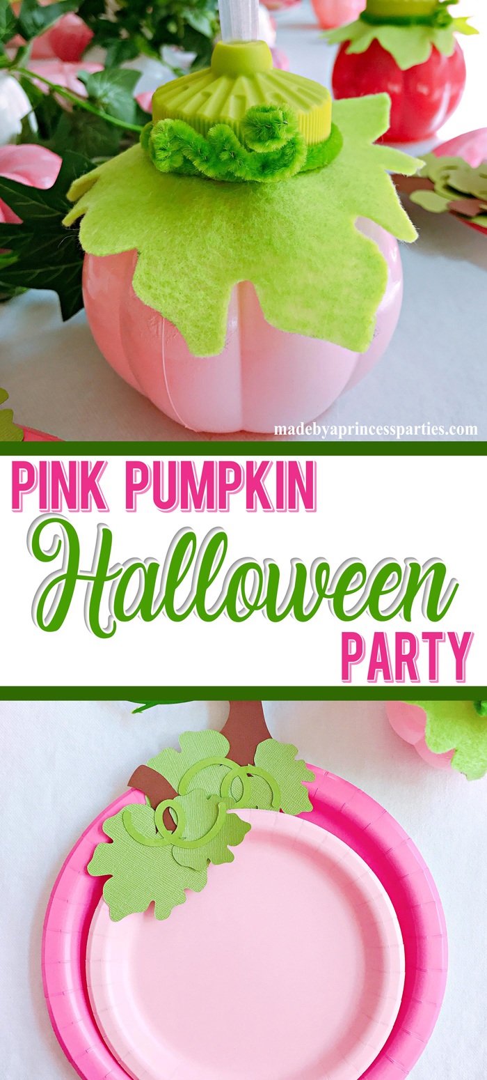 Pink Pumpkin Halloween Party Ideas pink