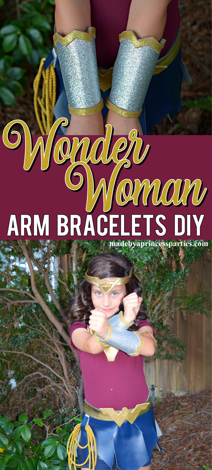 Wonder Woman Arm Bracelets Costume DIY will have you ready to save the world and trick or treat