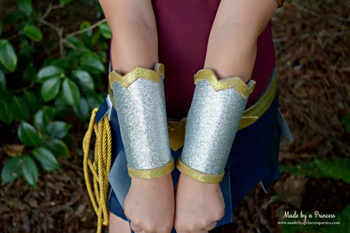 Wonder Woman Movie Costume arm bracers MadebyaPrincess #halloweencostume #wonderwoman #galgadot #wonderwomancostume