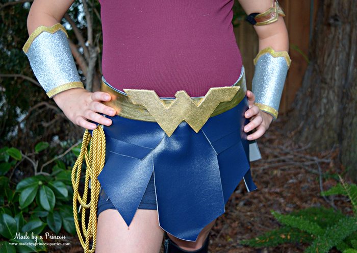 Wonder Woman Movie Costume gladiator skirt with lasso MadebyaPrincess #halloweencostume #wonderwoman #galgadot #wonderwomancostume
