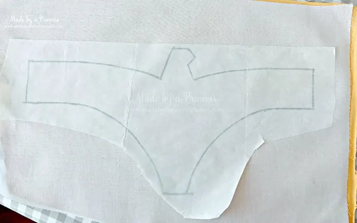 Wonder Woman Movie Costume iron interfacing then fusible web on backside of eagle MadebyaPrincess #halloweencostume #wonderwoman #galgadot #wonderwomancostume