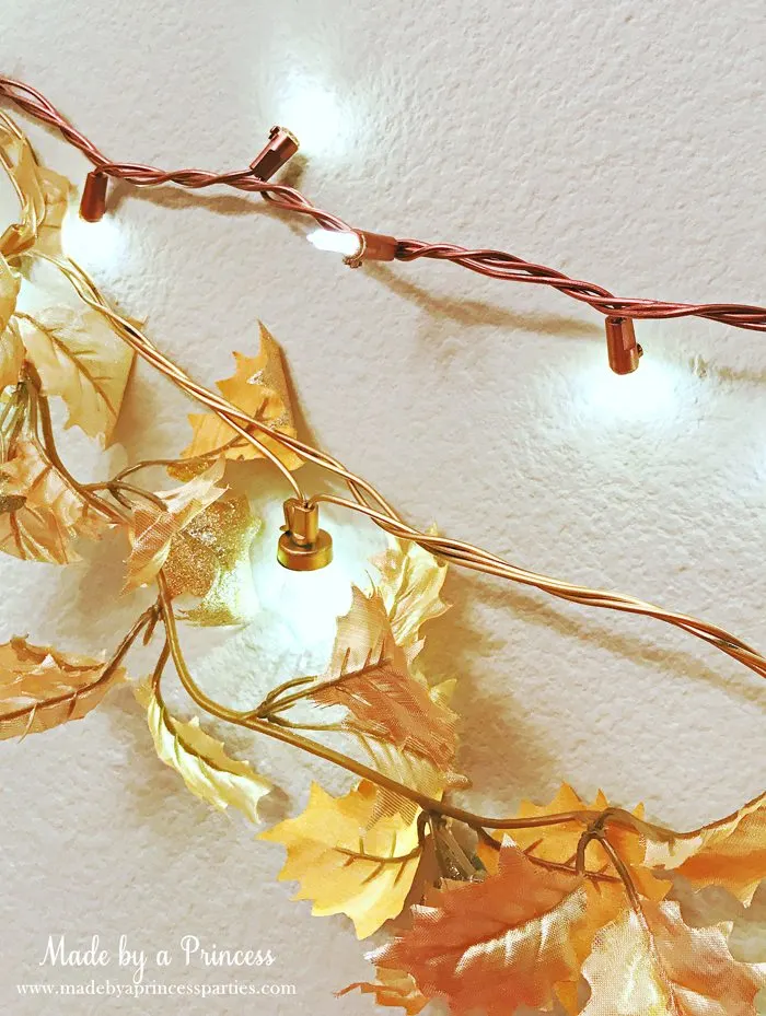 DIY Rose Gold String Holiday Lights Tutorial Party Decoration