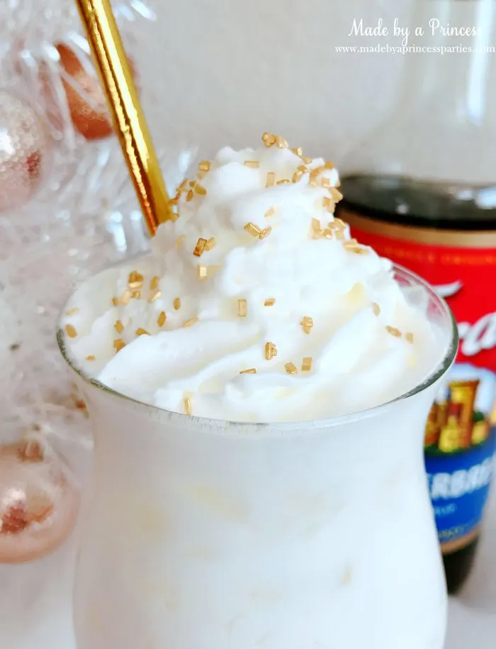 How to Make Italian Cream Soda Party Idea Top with Whipped Cream and Sprinkles