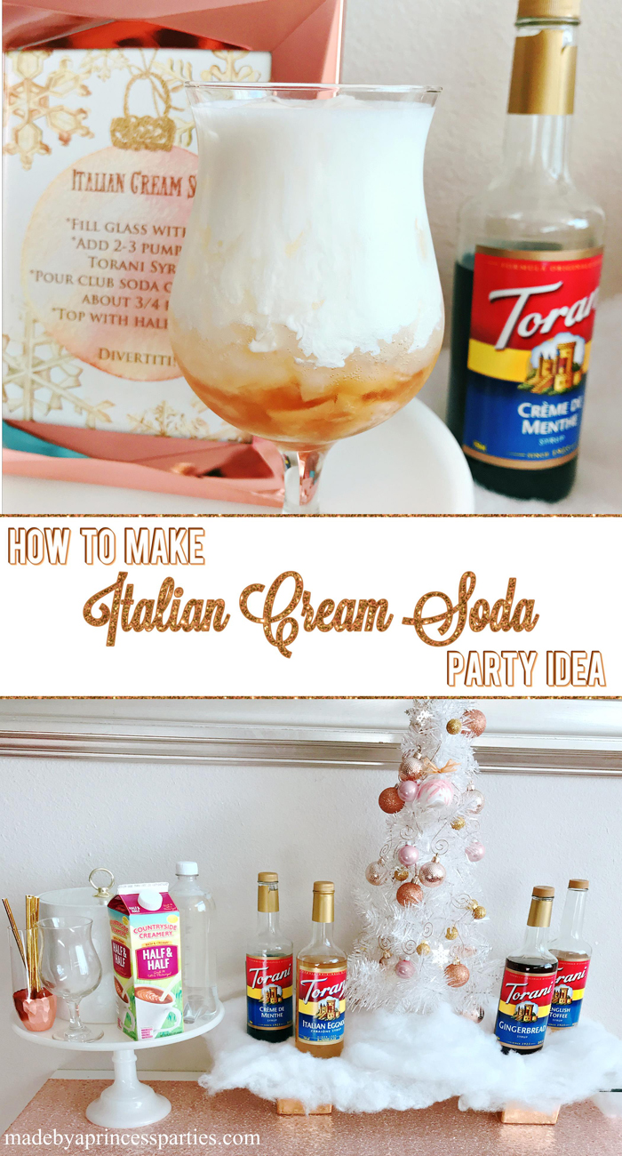 How to Make Italian Cream Soda Party Idea with Torani Syrups