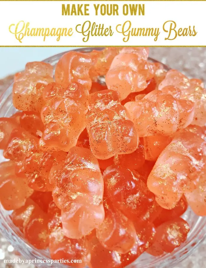 Make Your Own Boozy Glitter Champagne Gummy Bears Recipe Add a Little Sparkle to Your Life