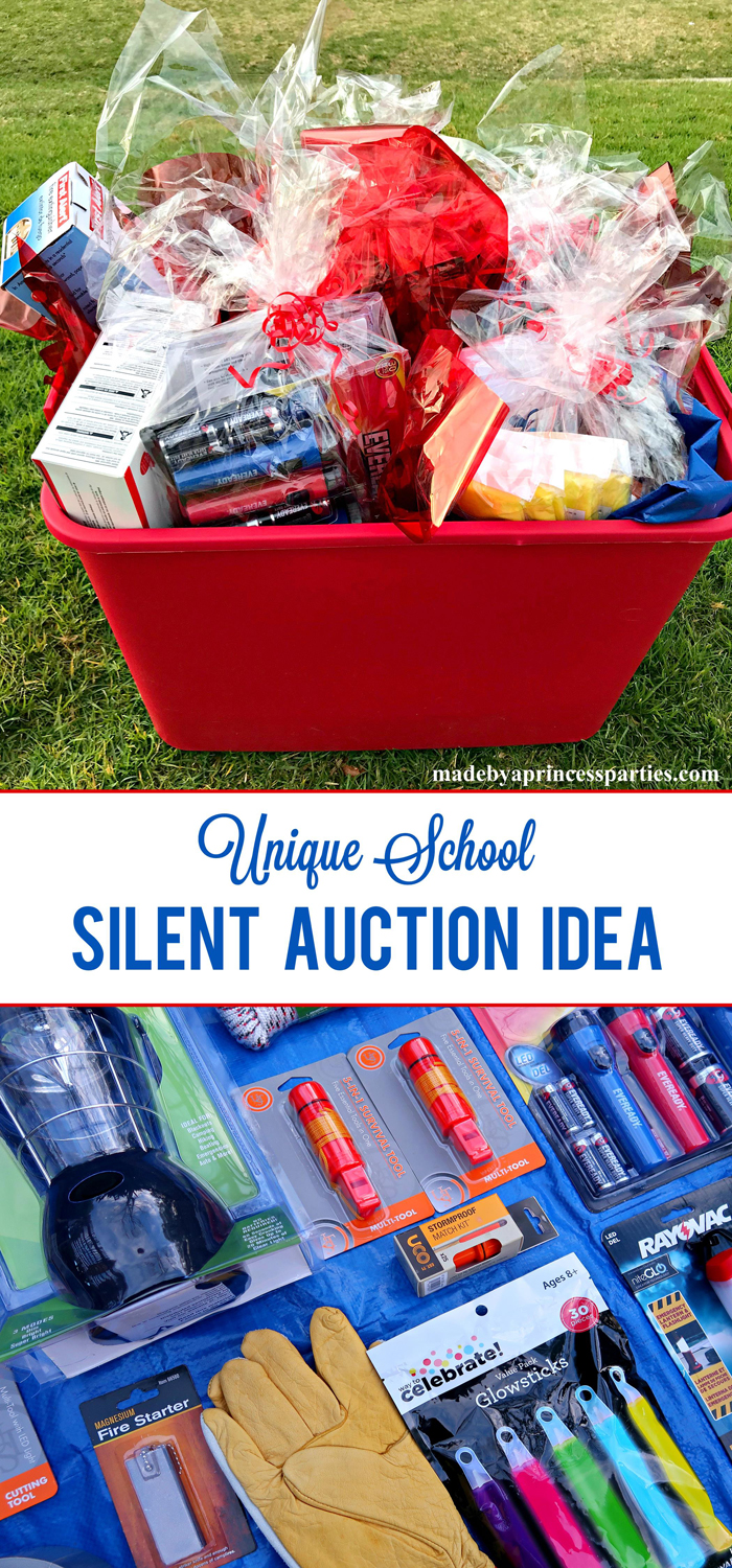 Unique School Silent Auction Idea Emergency Preparedness Kit is a great item every household needs
