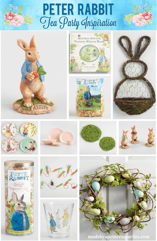 bunny rabbit garden party tea set