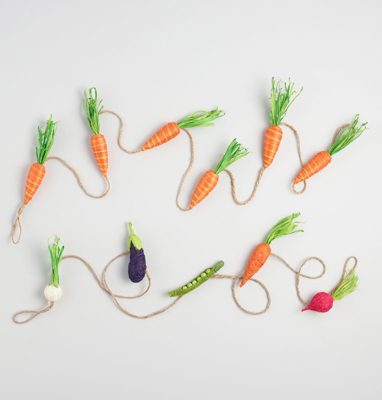 Peter Rabbit Tea Party Inspiration Carrot Garland