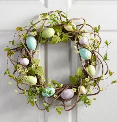 Peter Rabbit Tea Party Inspiration Egg Nest Door Wreath