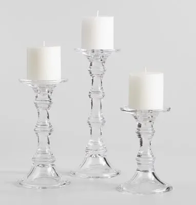 Peter Rabbit Tea Party Inspiration Glass Sora Pillar Candleholders