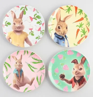 Peter Rabbit Tea Party Inspiration Veggie Plates