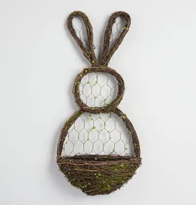 Peter Rabbit Tea Party Inspiration Vine and Wire Bunny Wall Decor