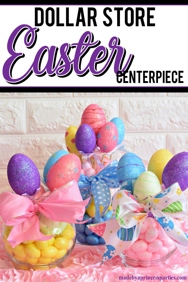 Creative Dollar Store Easter Centerpiece Tutorial 15 minute craft #easter #eastercenterpiece #easterdecoration