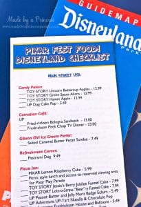 Disneyland's Best Pixar Fest Food Checklist - Made by a Princess