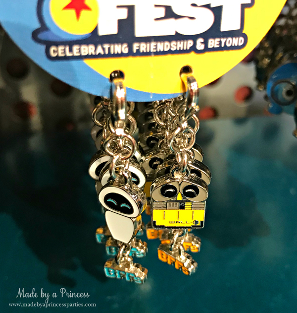 Disneylands Pixar Fest Exclusive Merchandise Eve and Wall E Charms #pixarfestmerchandise #disneycharms #pixarfest #madebyaprincess